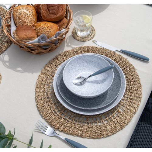 Gimex Premium Melamine Tableware - Granite Grey 16 Piece Set 1