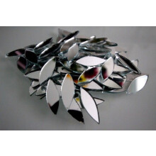 ((25g Eyes Shapes (10mm x 3mm)) Mosaic Mirror Tiles Shisha Craft and Indian Style