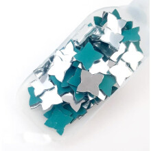 ((50g 4 Edged Natal Stars (10mm x 10mm)) Mosaic Mirror Tiles Shisha Craft and Indian Style
