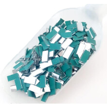 ( (50g Rectangle (10mm x 5mm)) Mosaic Mirror Tiles Shisha Craft and Indian Style