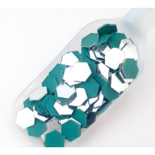 ((50g Hexagons (10mm - 20cm Diameter)) Mosaic Mirror Tiles Shisha Craft and Indian Style