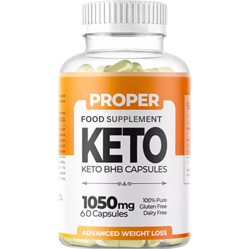 Proper Keto - Advanced Weight Management Keto 60 Capsules [ 1 Bottle ]