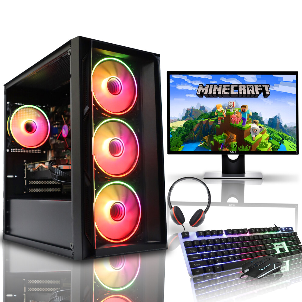 Gaming PC Bundle Core i7 6th Gen 8GB RTX 3050 16GB RAM 2TB SSD Wins 10