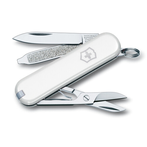Victorinox (white) Victorinox CLASSIC SD swiss army knife - original keyring size pocket knife