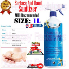 Bond It SURFACE & HAND SANITISER Alcohol Free Germs Killer Clear 1L