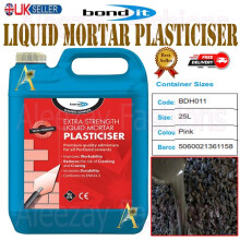 Bond It 25L Extra Strength Liquid Mortar Plasticiser Cement Admixture
