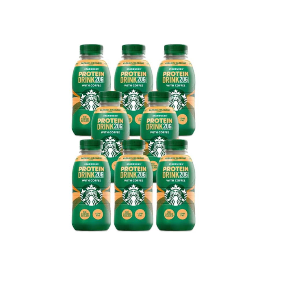 Starbucks Caramel Hazelnut Flavour Protein Coffee Drinks 8x330ml Best Bef December 24