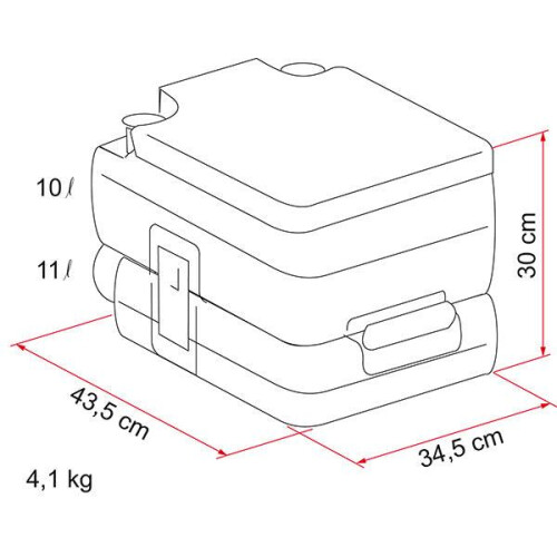 Fiamma Bi-Pot 30 Portable Toilet 2