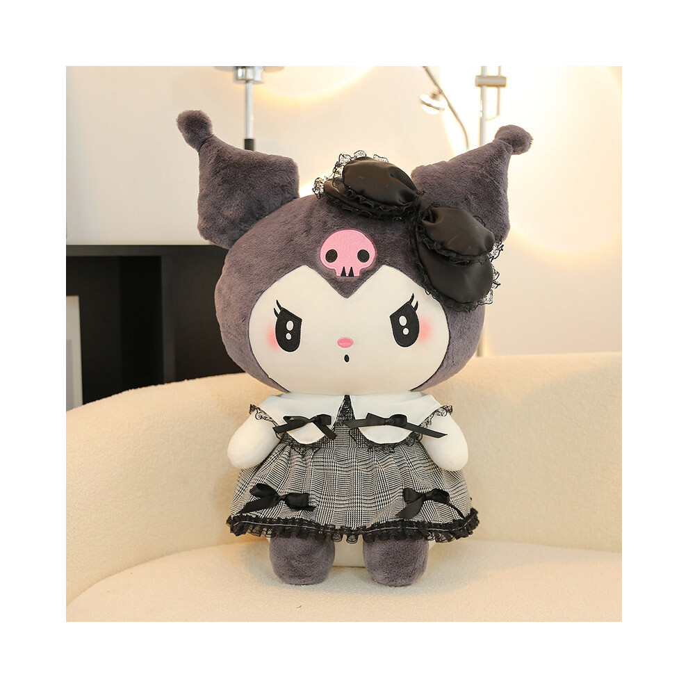 (Black, 50cm) Lovable 2023 My Melody Kuromi Plush Doll Filled With Pp Cotton Large Size