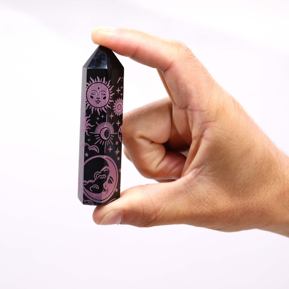 Black Obsidian Point - Mystic Story - Rose Pink - Image 6
