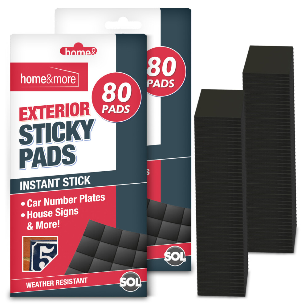 160 x Exterior Sticky Pads | Strong Double Sided Weather Resistant