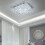 Living And Home Modern Square Crystal LED Ceiling Light 1