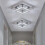 Living And Home Modern Square Crystal Ceiling Light with Chrome Finish 1