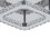 Living And Home Modern Square Crystal Ceiling Light with Chrome Finish 5