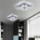 Living And Home Modern Square Crystal Ceiling Light with Chrome Finish 2