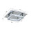 Living And Home Modern Square Crystal Ceiling Light with Chrome Finish 6