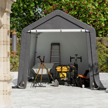 (8x8FT) Garden Galvanized Tube Storage Shed