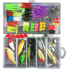 88Pcs Freshwater Fishing Bait Set, Realistic Fish Bait, Fishing Tackle Box