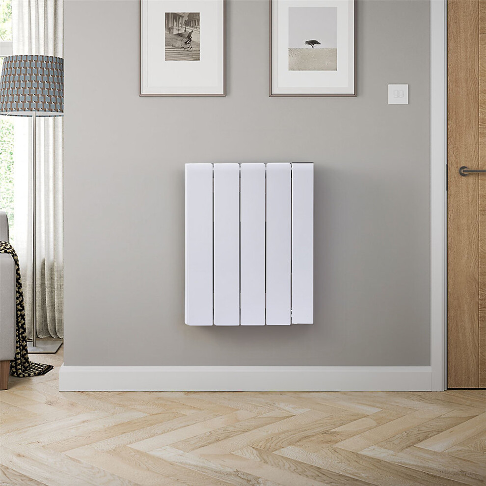 (White, 1000W) Electric Ceramic Panel Heater with LCDScreen&Timer