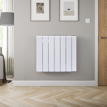 (White, 1500W) Electric Ceramic Panel Heater with LCDScreen&Timer