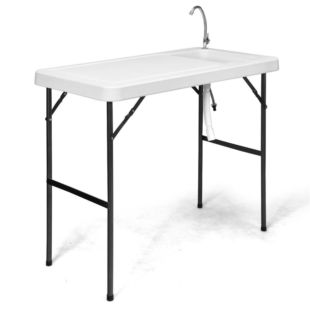 Folding Fish Cleaning Table Portable Outdoor Heavy Duty Fillet Table