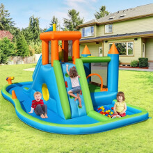 Inflatable Water Slide Kids Jumping Bounce House Splash Water Pool