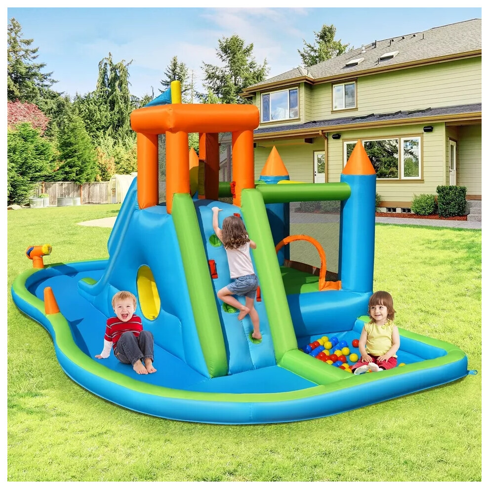 Inflatable Water Slide Kids Jumping Bounce House Splash Water Pool