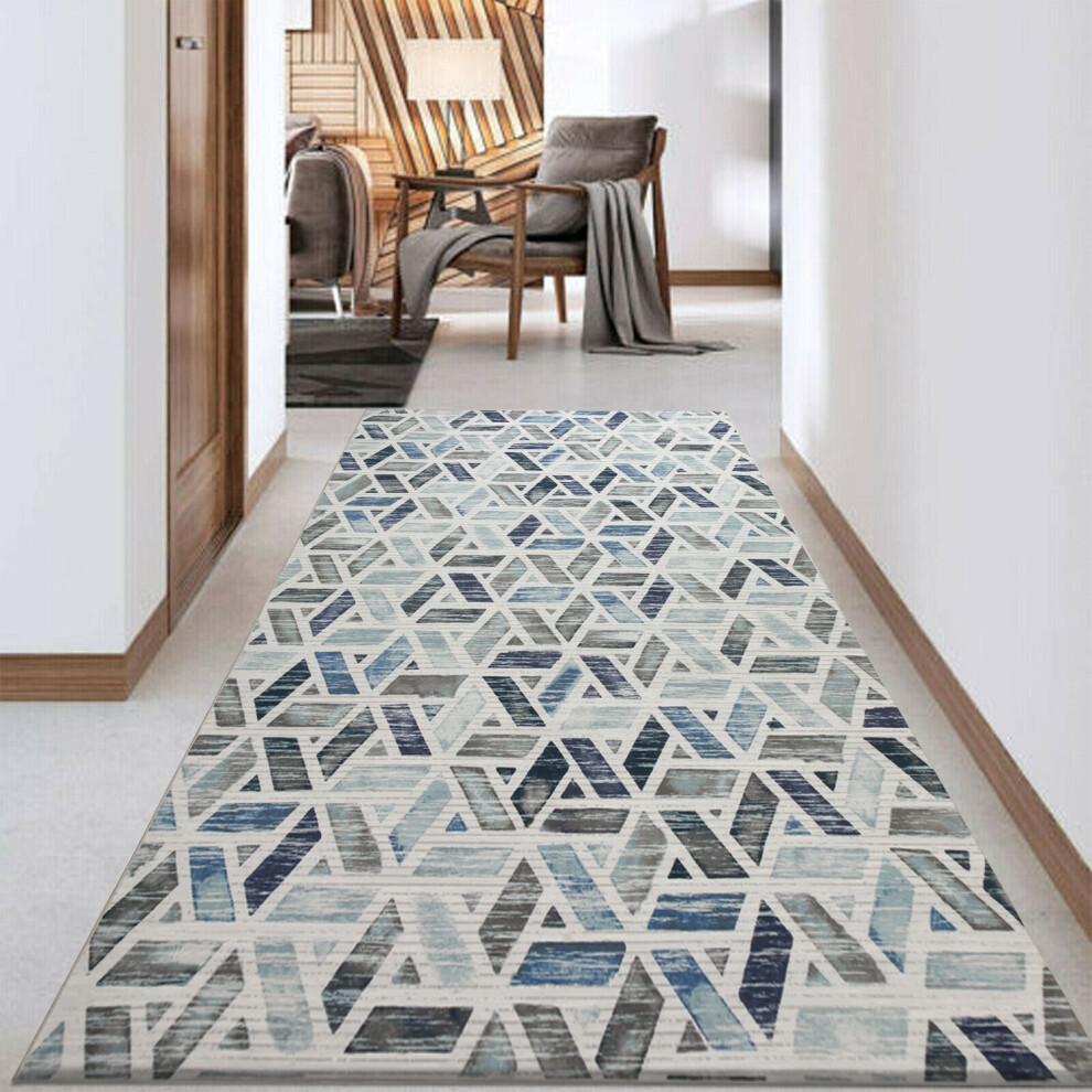 (80x150 Cm - Large Runner Rug/Carpet, ZARA) Non-Slip Area Rugs Printed Geometric Carpets Mats