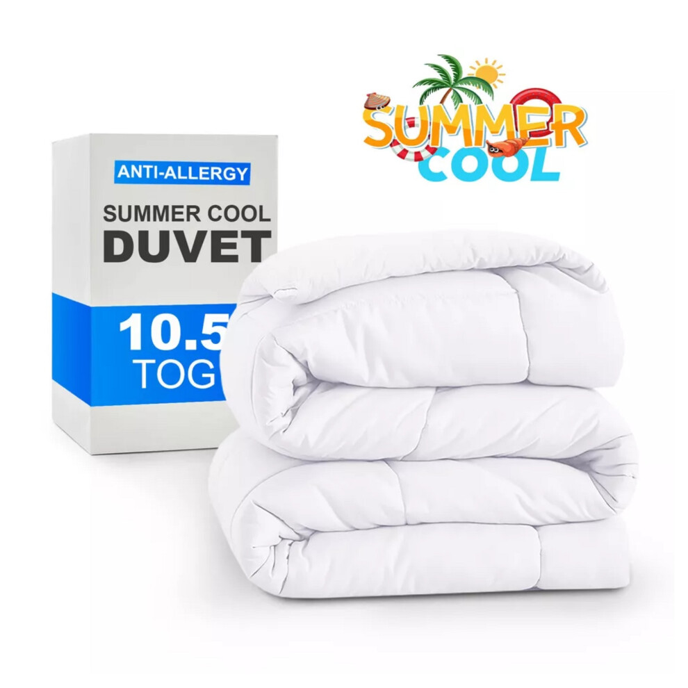 (Single Duvet Tog) 10.5 Tog Summer Duvet Single Double King Size UK