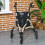 Homcom HOMCOM Lightweight Aluminium 3-Wheel Rollator with Adjustable Handle Storage Bag 4