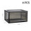 Living And Home 6Pcs Magnetic Shoe Storage Box Dispaly Case 6
