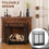 Homcom HOMCOM 3-Panel Folding Freestanding Fireplace Screen with Door Metal Mesh, Black 3