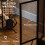 Homcom HOMCOM 3-Panel Folding Freestanding Fireplace Screen with Door Metal Mesh, Black 5