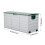 Living And Home (Green+Light Grey) 290L Plastic Outdoor Garden Tool Storage Deck Box with Wheels 8