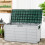 Living And Home (Green+Light Grey) 290L Plastic Outdoor Garden Tool Storage Deck Box with Wheels 3