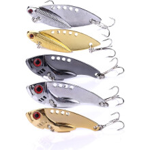 Blade Bait, Walleye Fishing Lures for Bass Fishing Lures Metal Blade Bait for Bass Trout Walleye Lures for Saltwater Freshwater