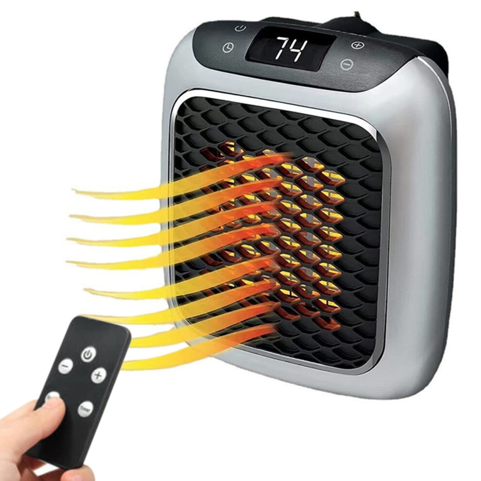 Wall mounted mini heater with remote control