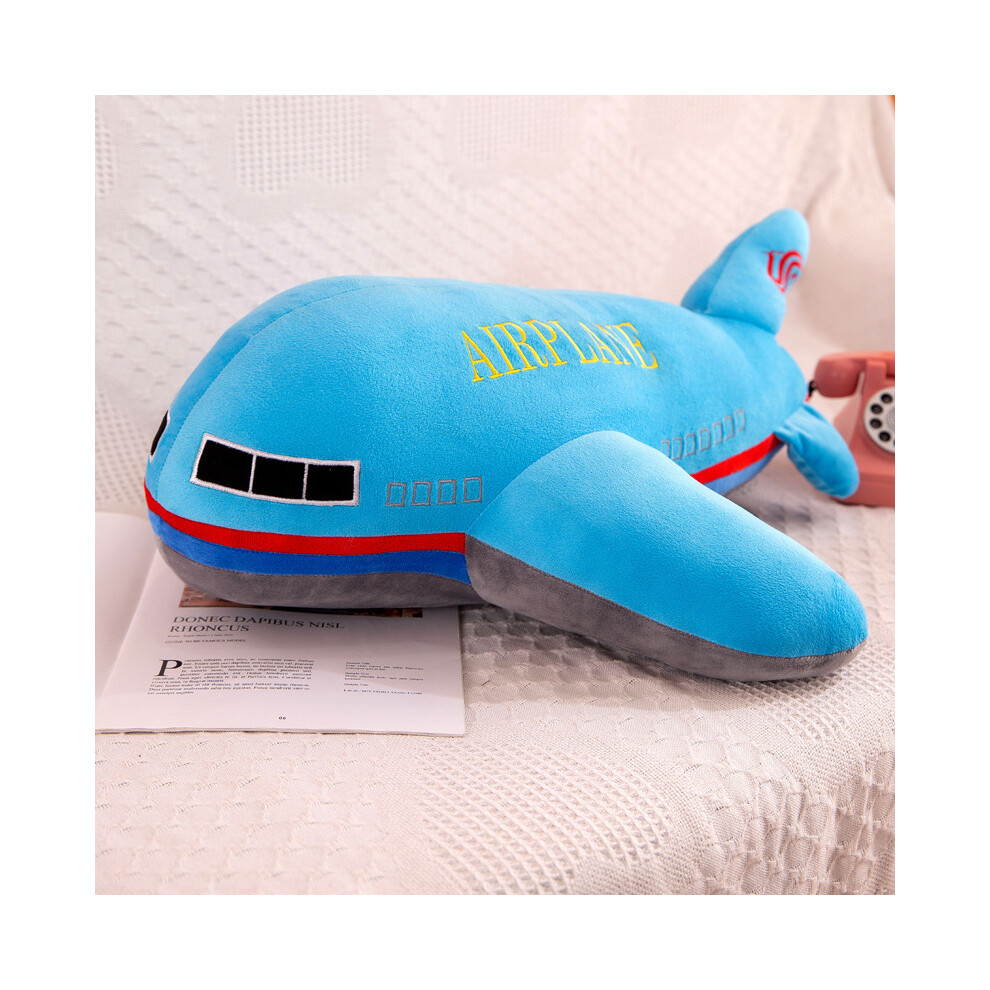 Veishet (, 65Cm) Cartoon Airplane Plush Pillow For Boys Ultrasoft Stuffed Toy Blue