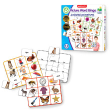 The Learning Journey Match It! Bingo: Bilde- og ordlesespill for førskole og småskole - 36 bildekort, 4 dobbeltsidige brett