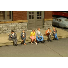 BACHMANN INDUSTRIES MINIATURA O SCARE FIGURAS SINADO PRACATEND PASSENGERS TREM (6 pe as)