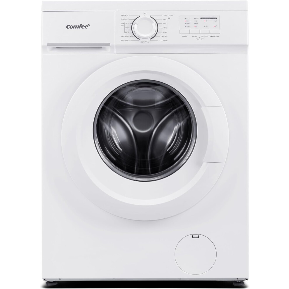 Freestanding Washing Machine,6KG Load,Ultra Slim 400mm,Quick Wash,15 Washing Programs,White
