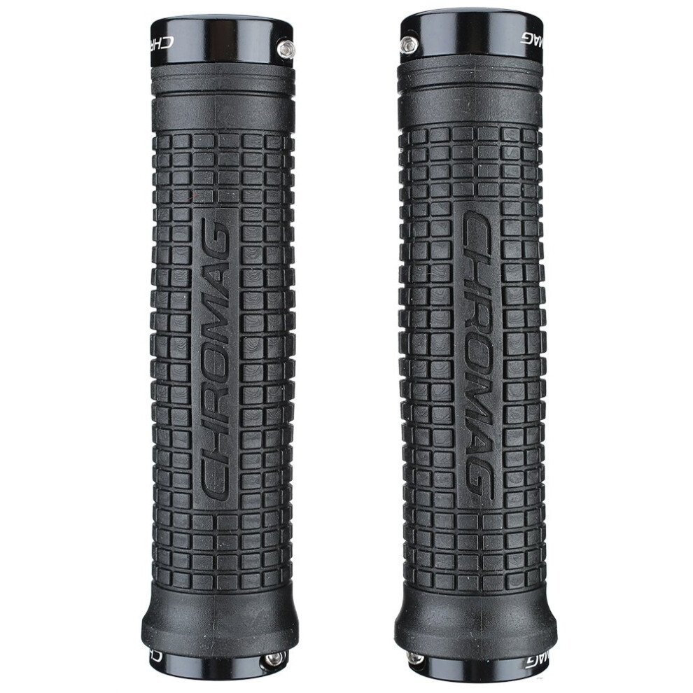 Chromag Squarewave XL Grips Black/Black, Pair