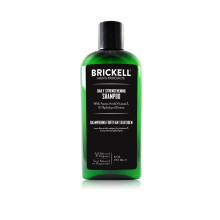 Champô Fortalecedor Diário Brickell para Homens, Natural com Óleo de Menta e Tea Tree, Alivia Couro Cabeludo Seco