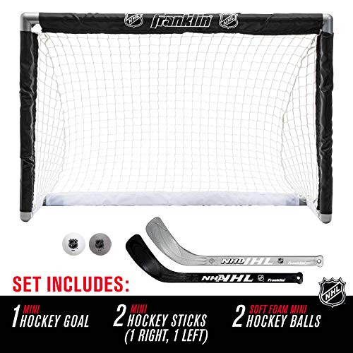 Franklin Sports NHL Σετ Μίνι Χόκεϊ για Νέους - Στόχος, Ράβδοι + Μπαλάκια 1