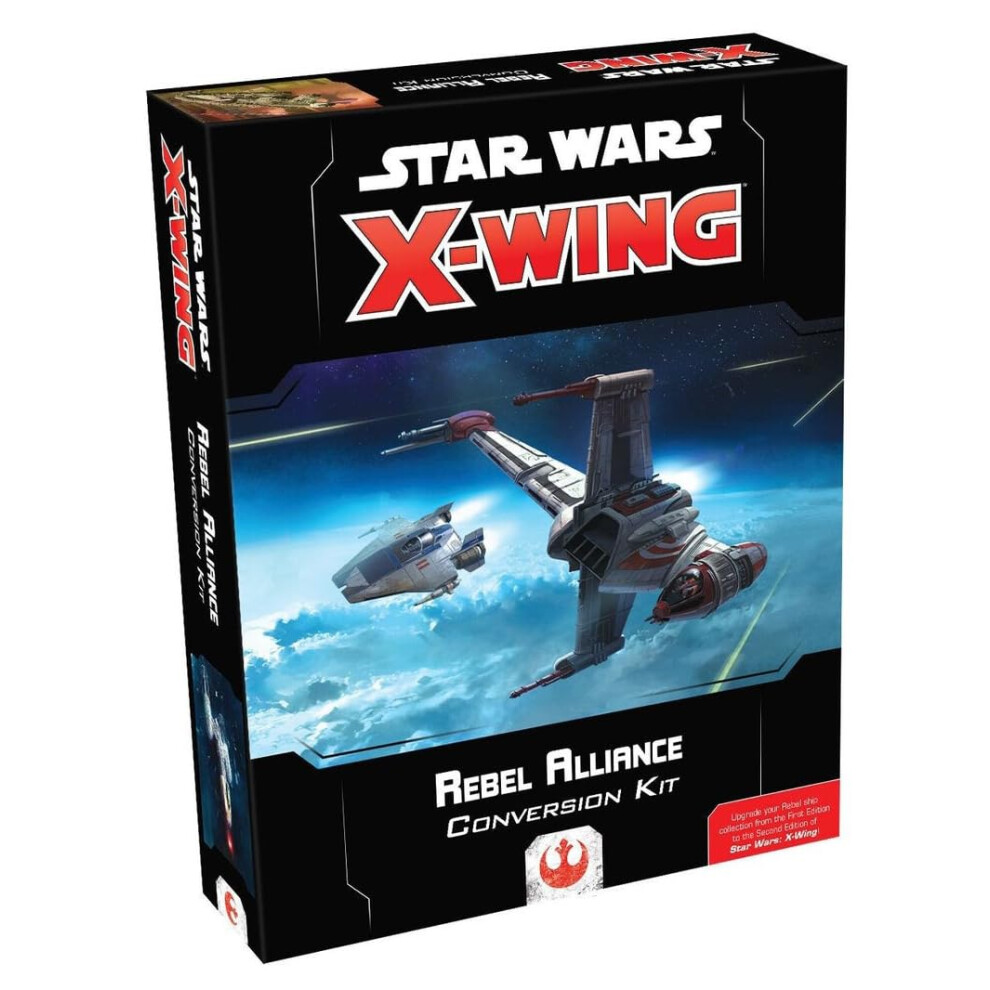 Star Wars X-Wing 2nd Edition Miniatures Game Rebel Alliance CONVERSION KIT - Strategy Game for Adults and Kids, Ages 14+, 2 Players, 45 Minute Playtim