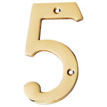 Motif 4 pouces en laiton solide laque de bote aux lettres polis nombres de maison Numeros de maison modernes pour les numeros de maison exterieu