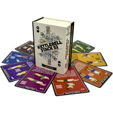 Stack 52 Kettlebell Exercise cards Workout Playing card game Video Instructions Included Learn Kettle Bell Moves and conditioning Drills Home Fitness