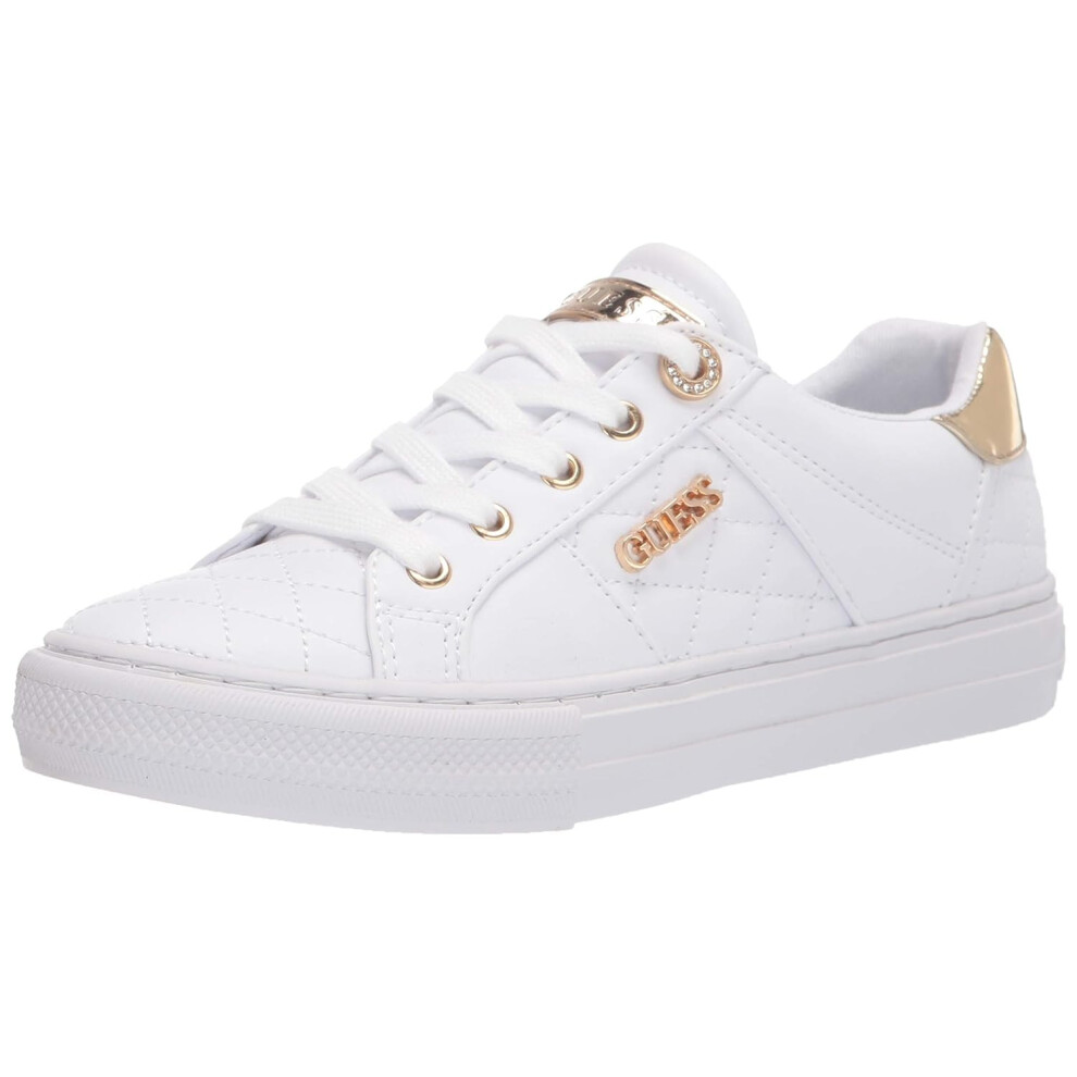 guess Womens Loven Sneaker, White, 85