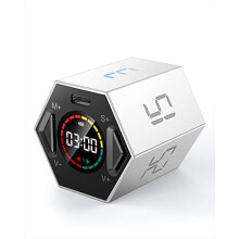Ticktime Pomodoro Timer, Productivity Timer cube, Hexagon Magnetic Flip Focus Timer, Mute & Adjustable Sound Alert, for Work, Office, ADHD, Study, Tas