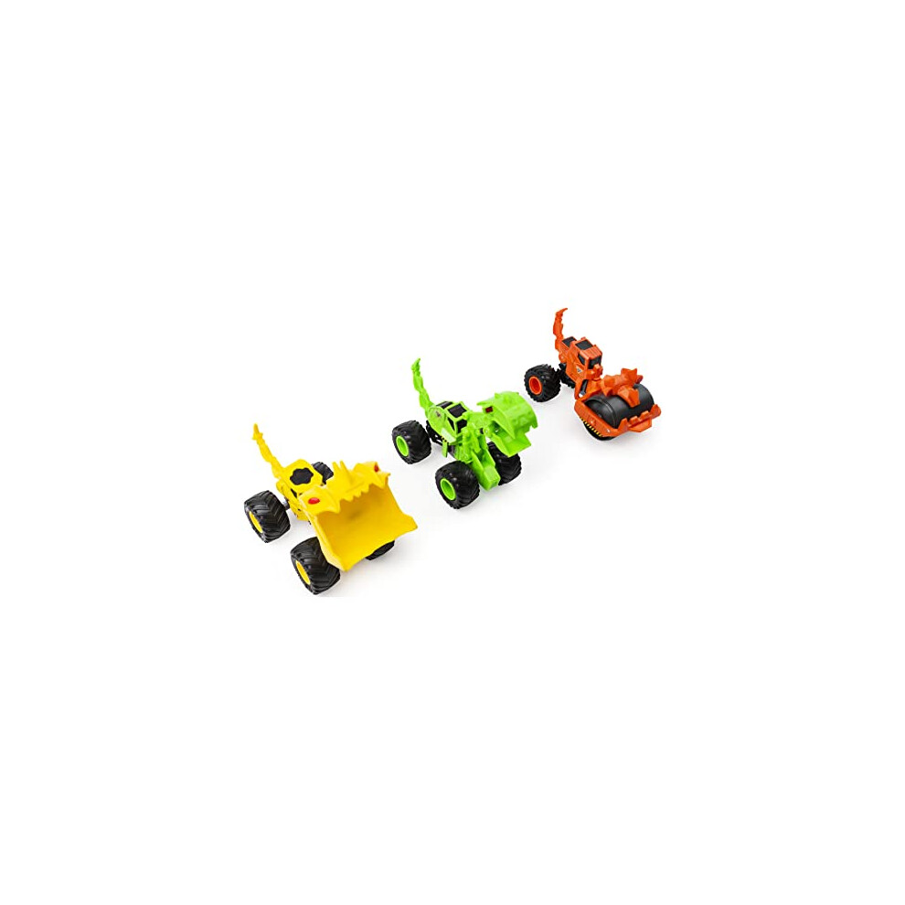 Monster Jam, Official Dirt Squad 3-Pack of Monster Trucks with Moving Parts, 1:64 Scale Die-Cast Vehicles, Kids Toys for Boys Aged 3 and Up